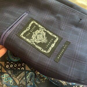 Ted Baker London, blue, Purple Modern Fit Sport Coat Blazer 46 R